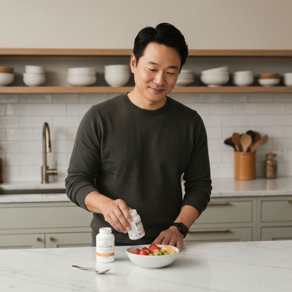 Men's daily wellness routine